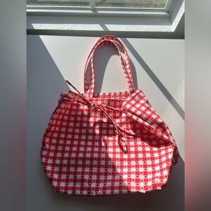 Target Red and White Checkered Tote Bag
